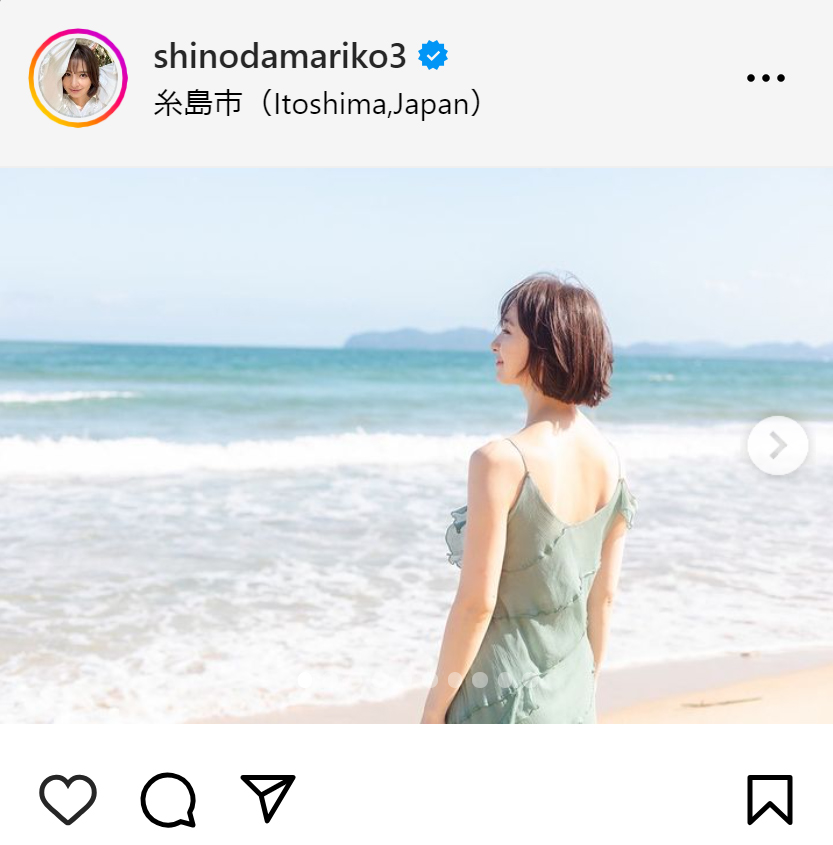 篠田麻里子のインスタグラムから