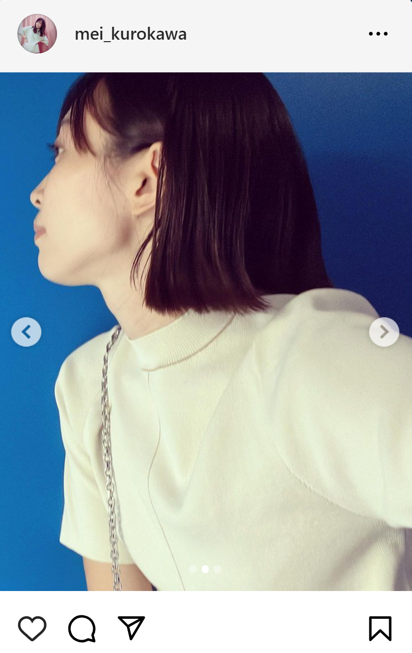 黒川芽以のインスタグラムから