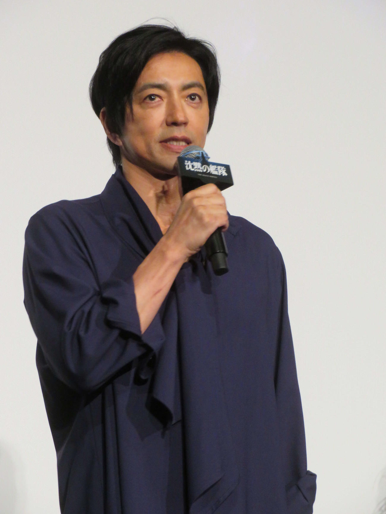 映画「沈黙の艦隊」大ヒット御礼舞台あいさつに登壇した大沢たかお（撮影・村上幸将）