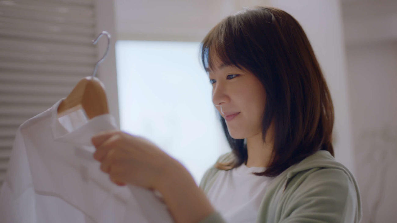 「ソフラン　アロマリッチ」の新テレビCM「よきかな」篇に出演した新垣結衣