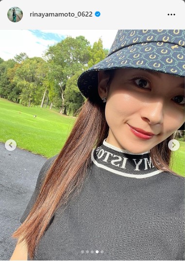 山本里菜アナウンサーのインスタグラムから