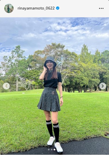 山本里菜アナウンサーのインスタグラムから