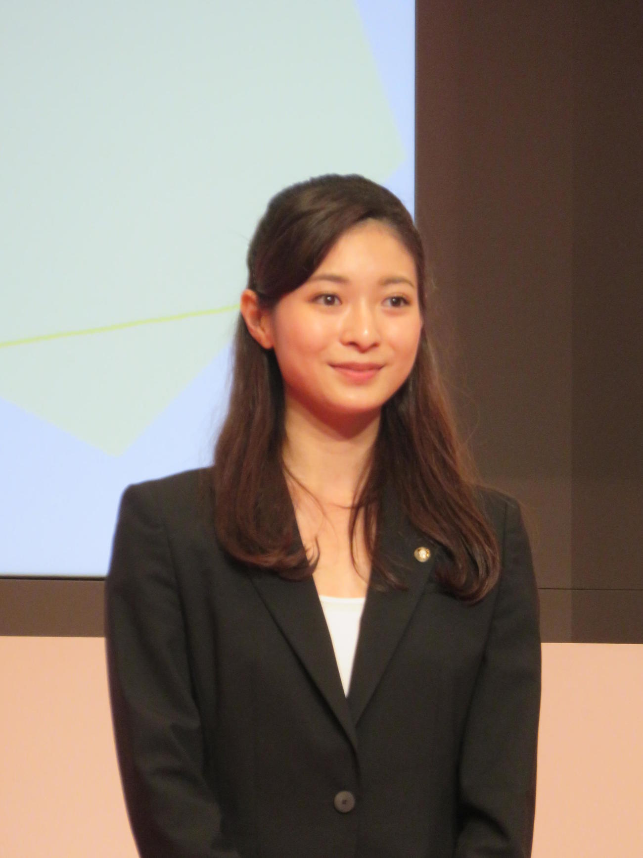 住田紗里アナ（2018年4月撮影）
