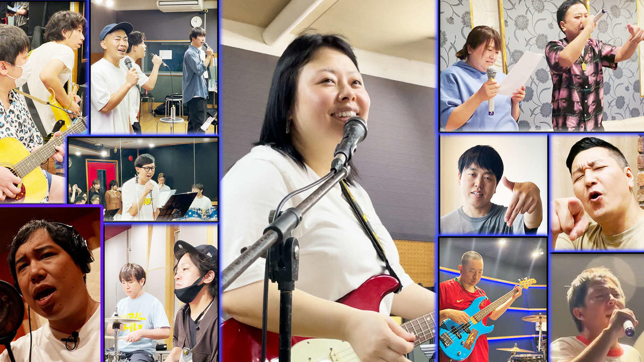 「フジ芸人ロックフェスティバル2023」に出演するための練習風景（C）フジテレビ