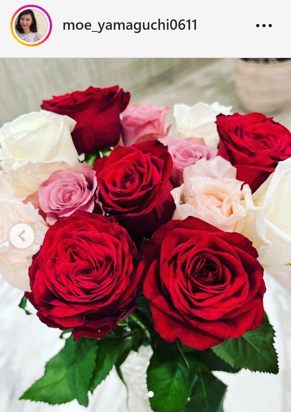 山口もえのインスタグラムから