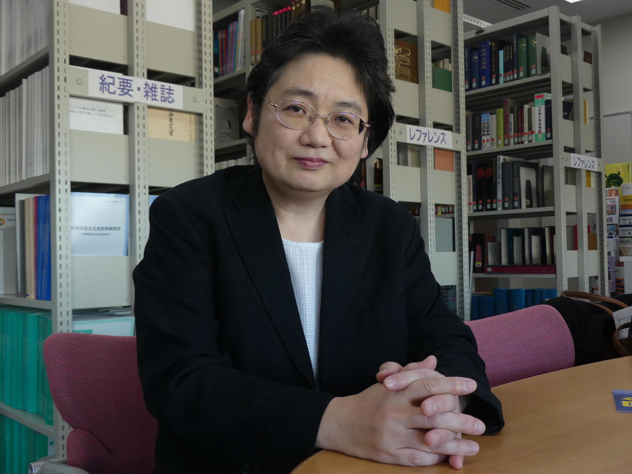 「ご飯論法」の言葉を生むきっかけの指摘をした法政大の上西充子教授（2018年撮影）