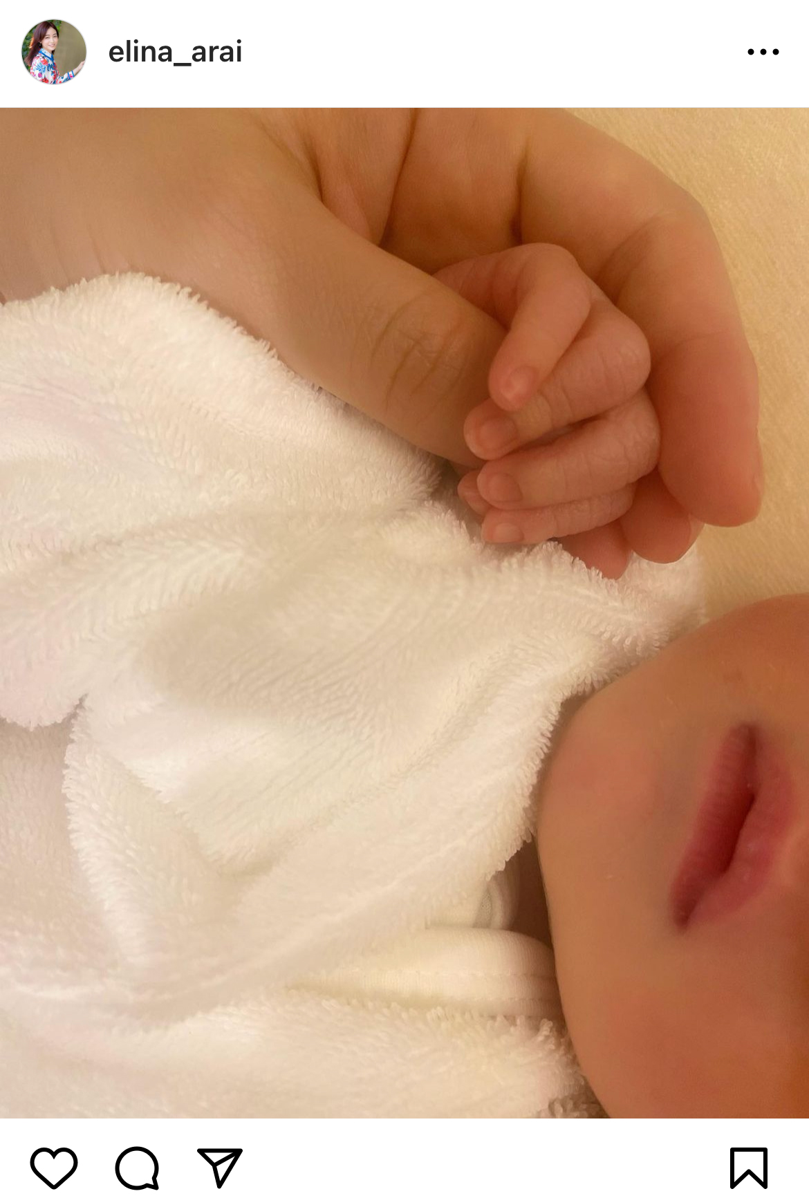 新井恵理那のインスタグラムから