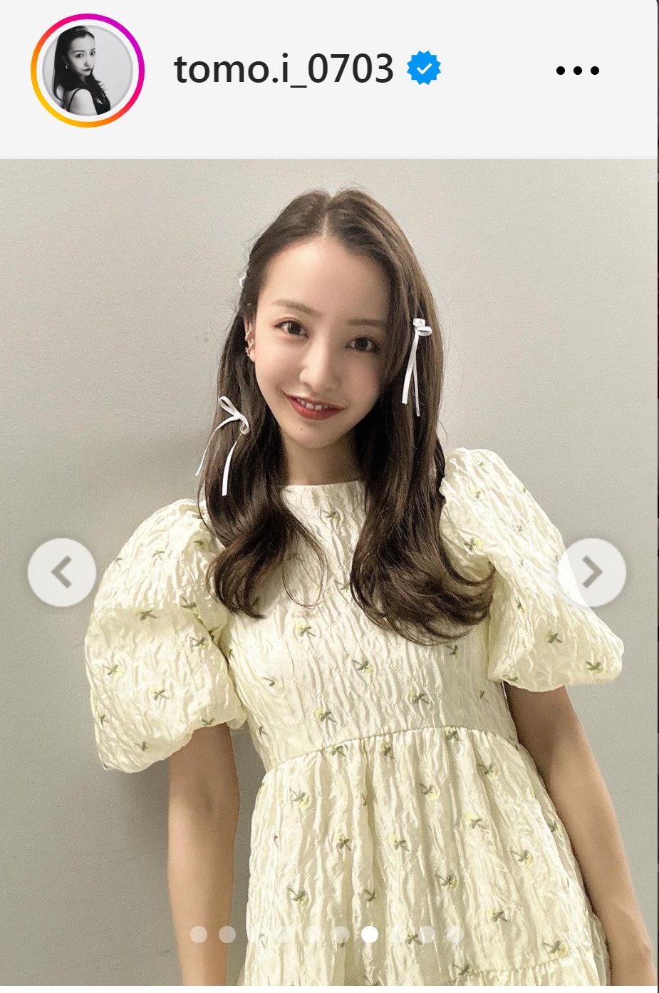 板野友美のインスタグラムから