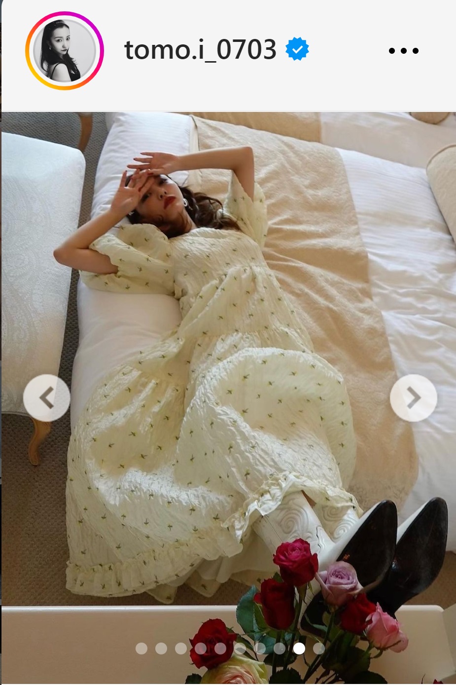 板野友美のインスタグラムから