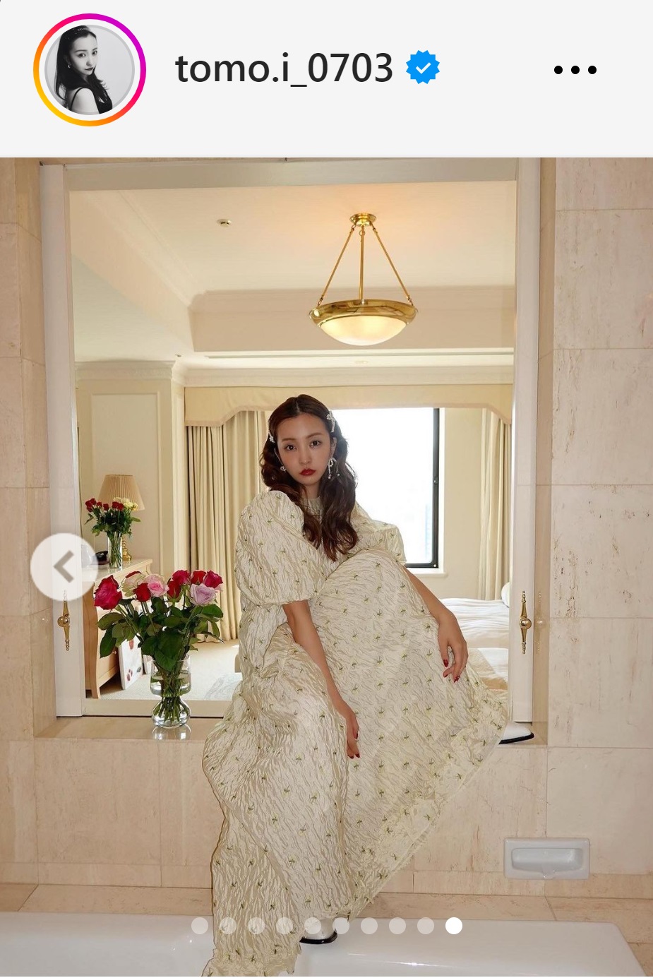 板野友美のインスタグラムから