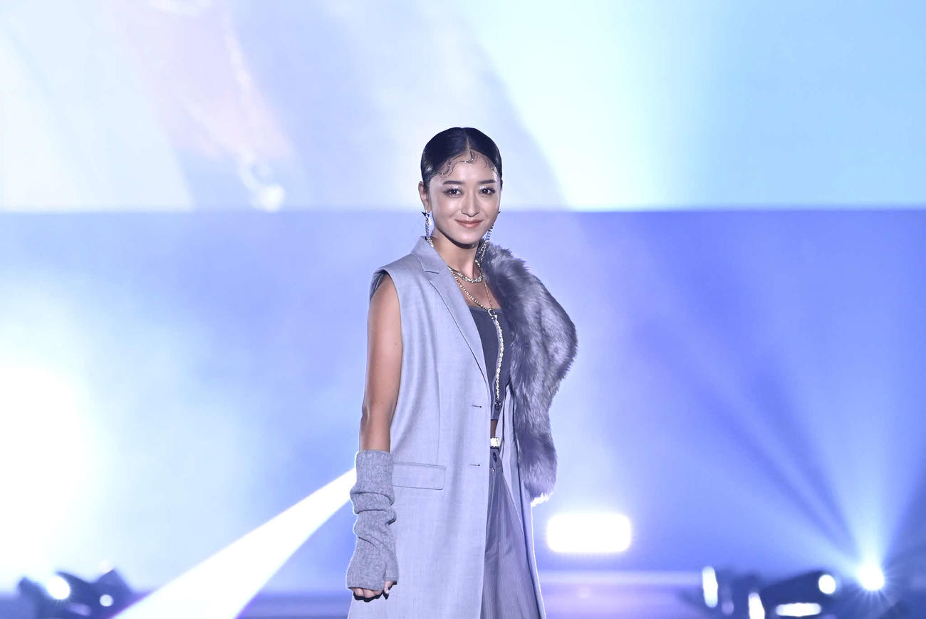ファッションイベント「CREATEs presents TGC　北九州　2023」に出演したみちょぱこと池田美優（C）CREATEs　presents　TGC　北九州　2023