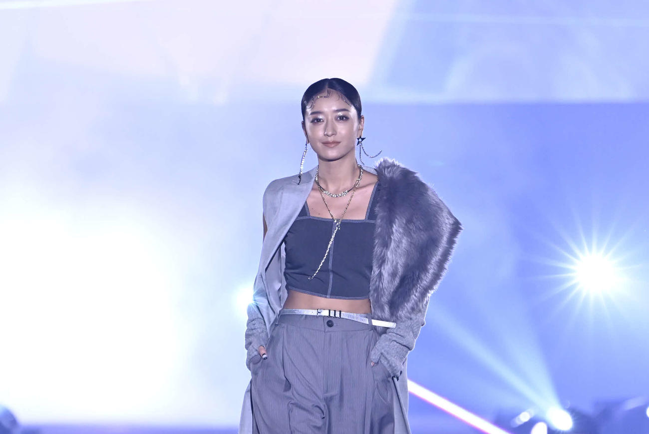 ファッションイベント「CREATEs presents TGC　北九州　2023」に出演したみちょぱこと池田美優（C）CREATEs　presents　TGC　北九州　2023