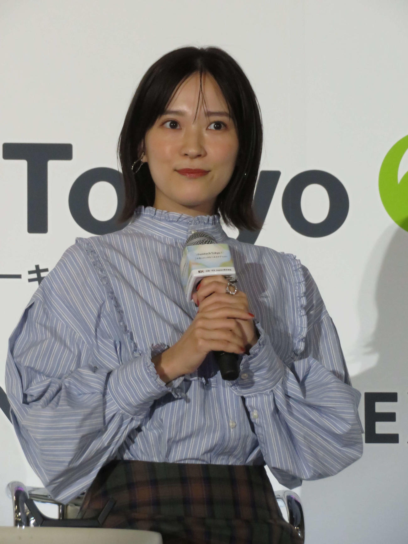 「女性のメンタルヘルスケアEXPO」×映画「人生に詰んだ元アイドルは、赤の他人のおっさんと住む選択をした」スペシャルトークに登壇した大木亜希子氏（撮影・村上幸将）