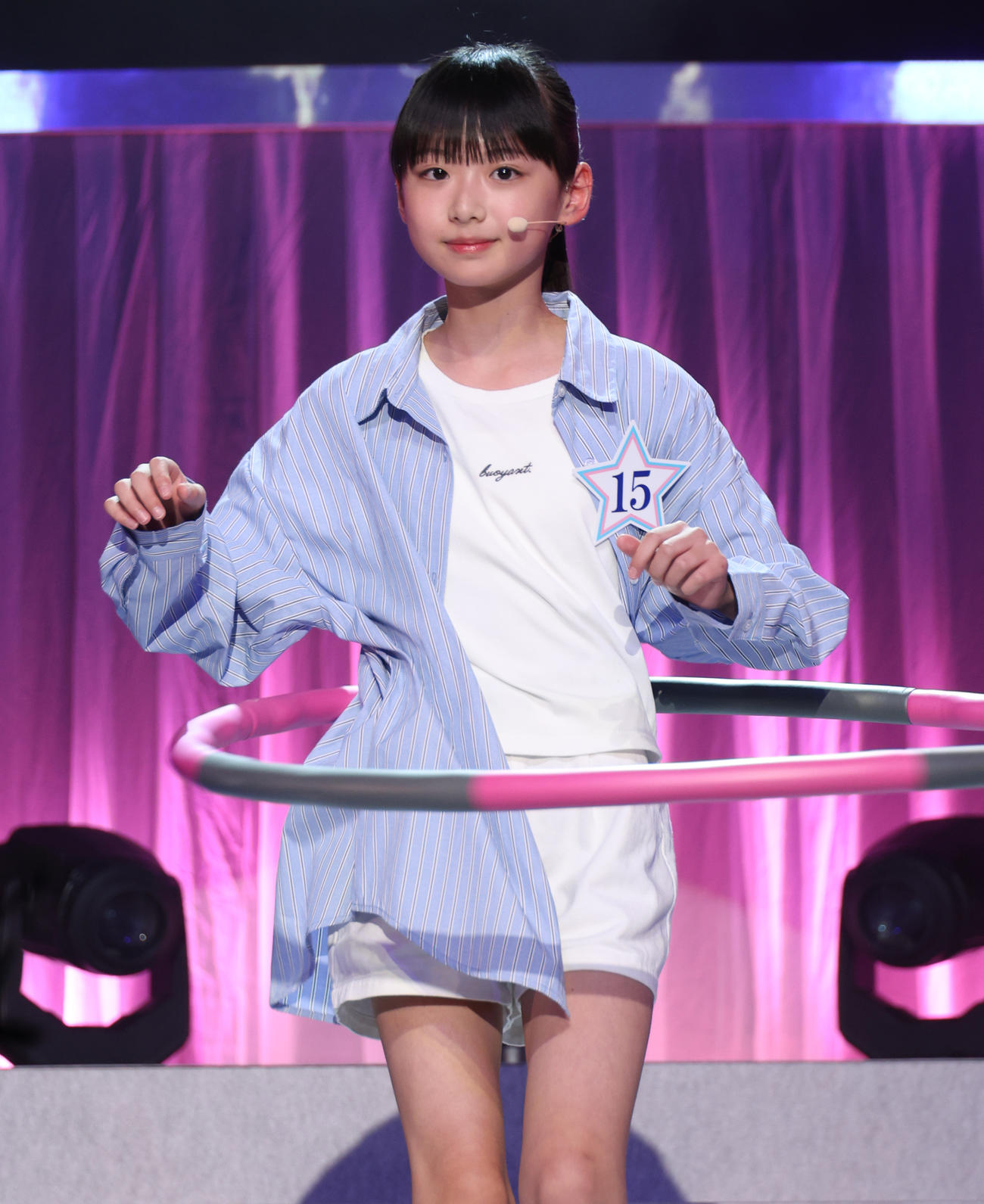 第3回スター☆オーディションでパフォーマンスを披露する畠桜子さん（撮影・中島郁夫）