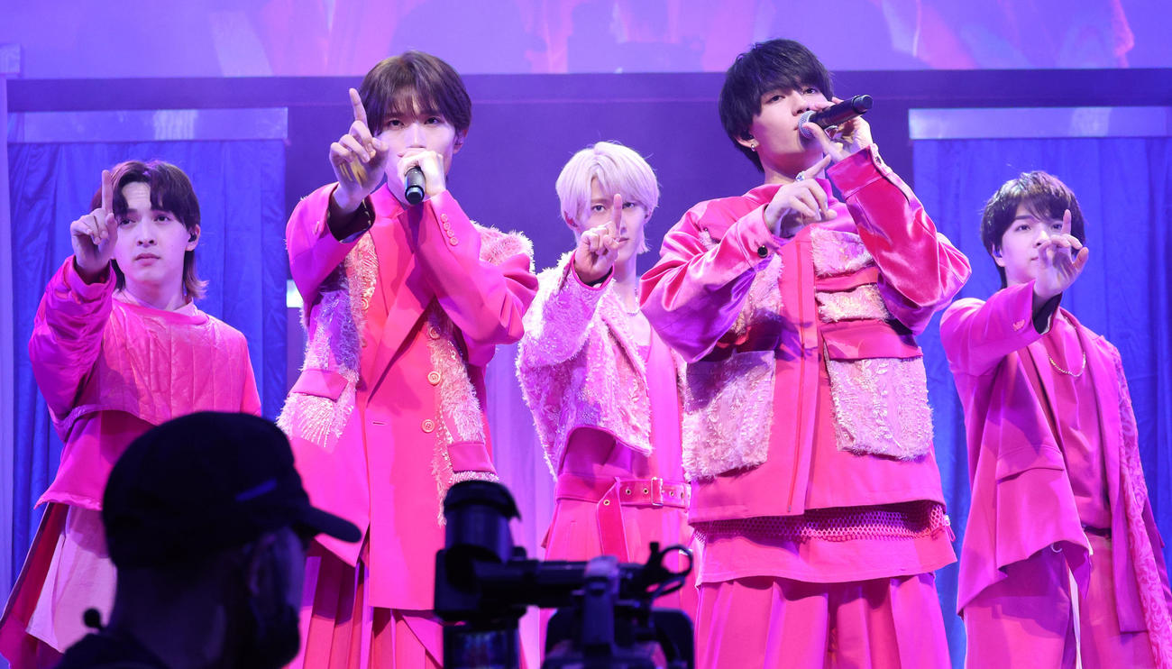 第3回スター☆オーディションでゲスト出演するM！LK（撮影・中島郁夫）