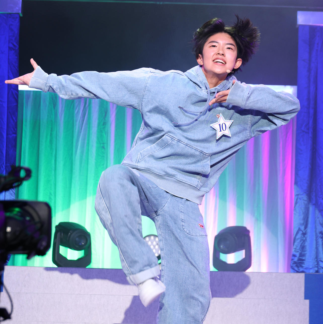 第3回スター☆オーディションでパフォーマンスを披露する田中公世さん（撮影・中島郁夫）