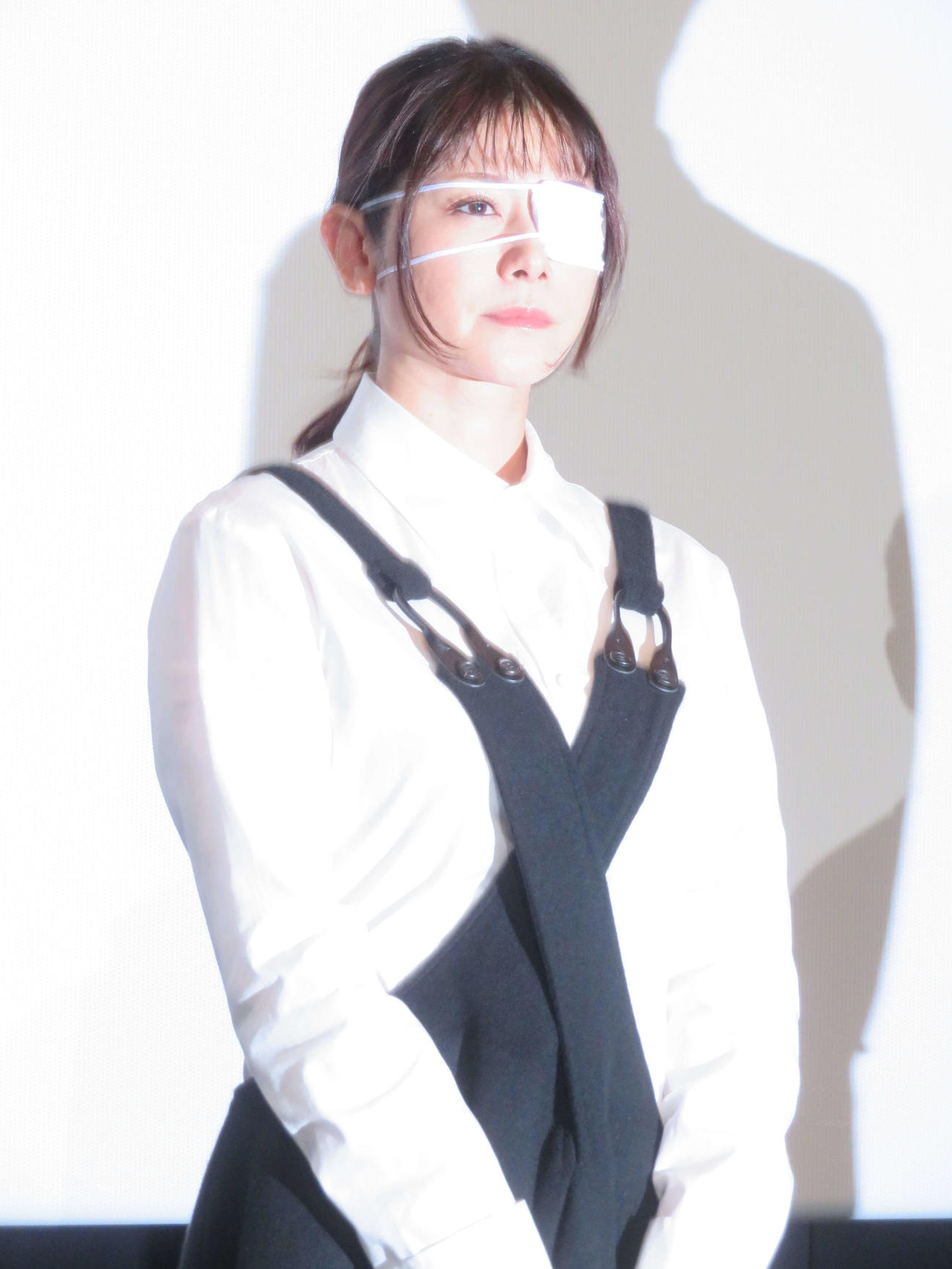 映画「アンダーカレント」公開記念舞台あいさつに登壇した真木よう子（撮影・村上幸将）