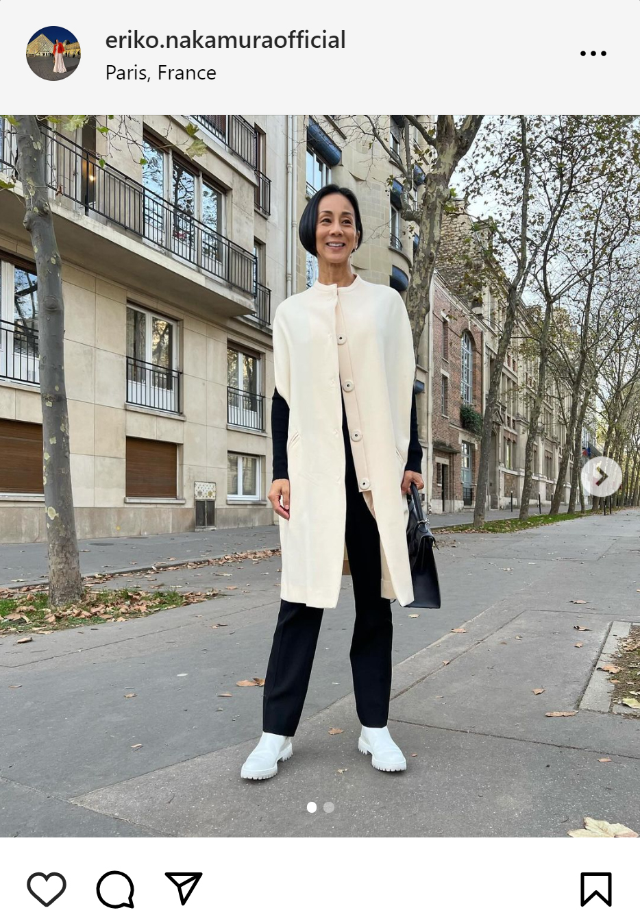 中村江里子のインスタグラムから