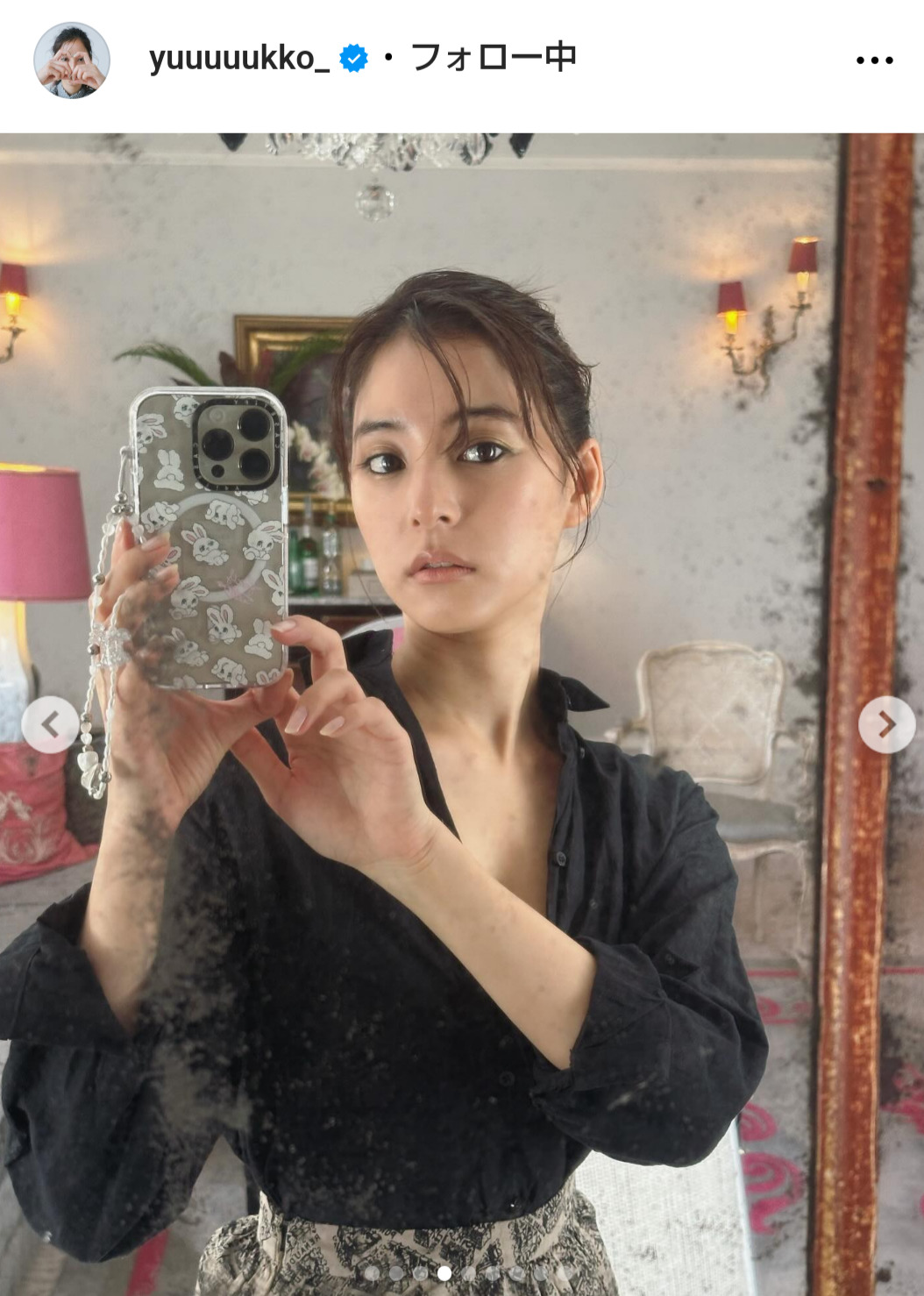 新木優子のインスタグラムから