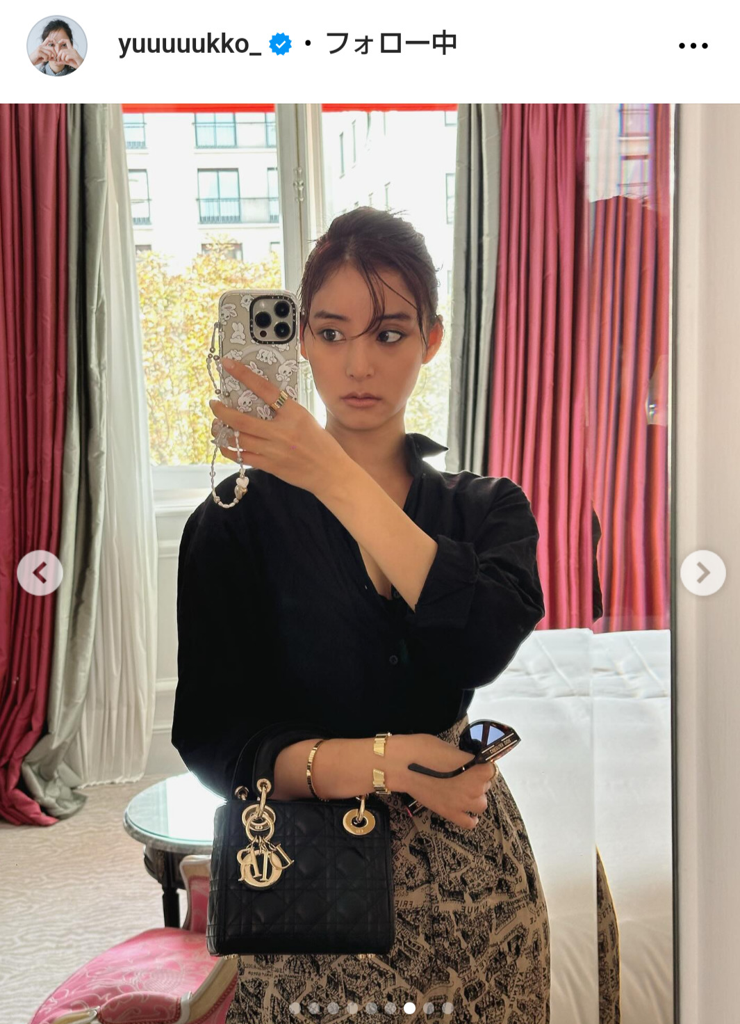 新木優子のインスタグラムから