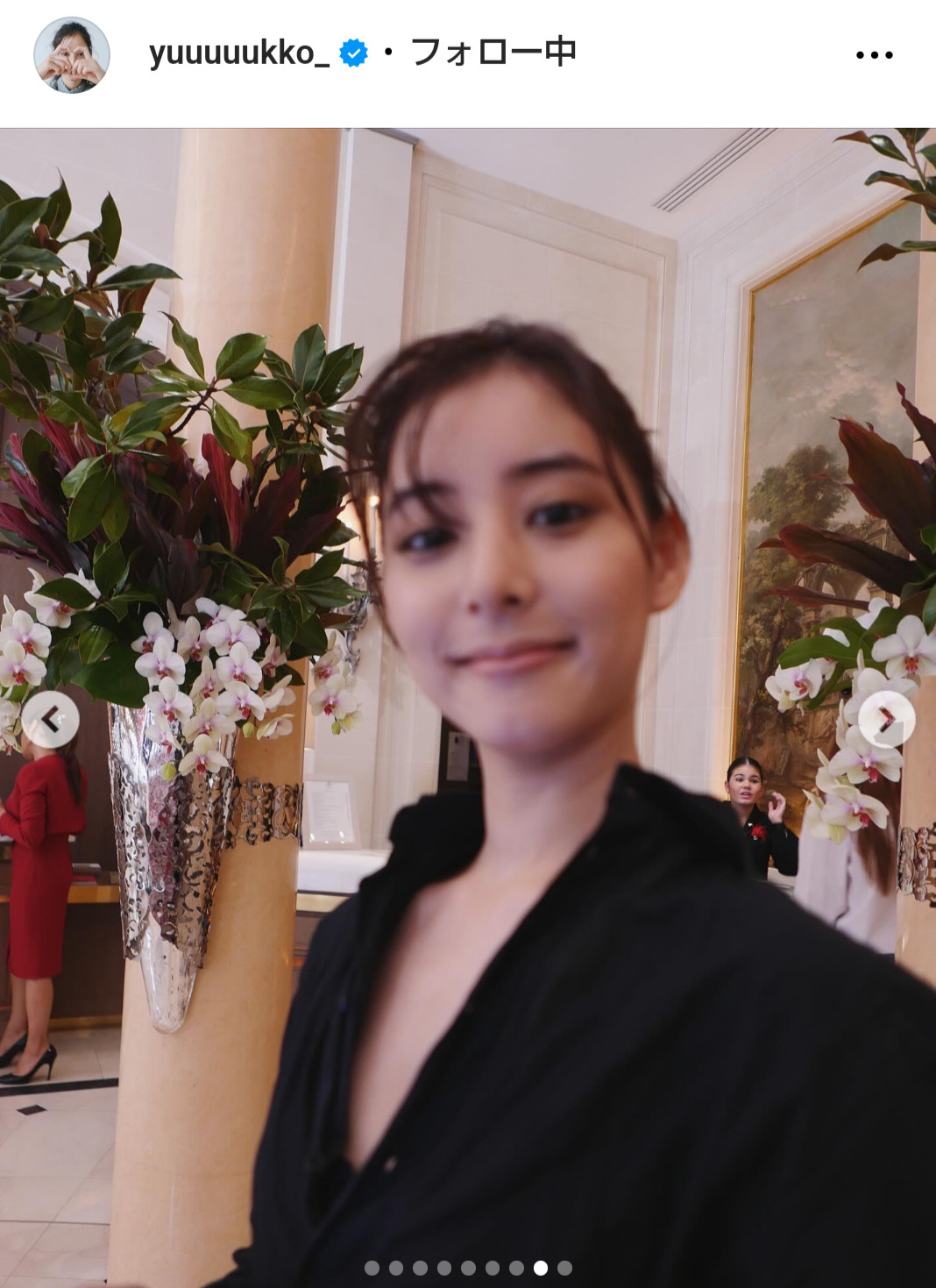 新木優子のインスタグラムから