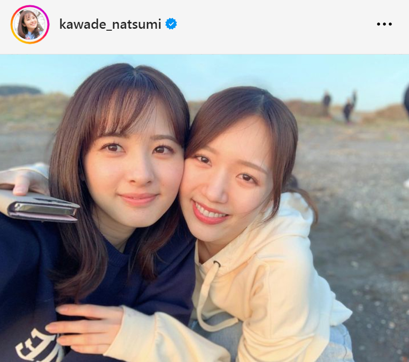 河出奈都美アナ（左）と刈川くるみアナ（河出奈都美アナのインスタグラムから）