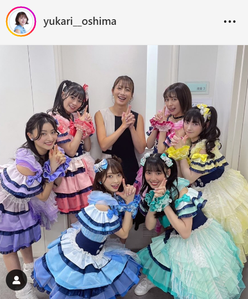 大島由香里アナウンサーのインスタグラムから
