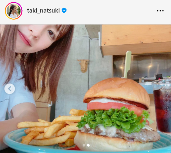 日本テレビ滝菜月アナウンサーのインスタグラムから