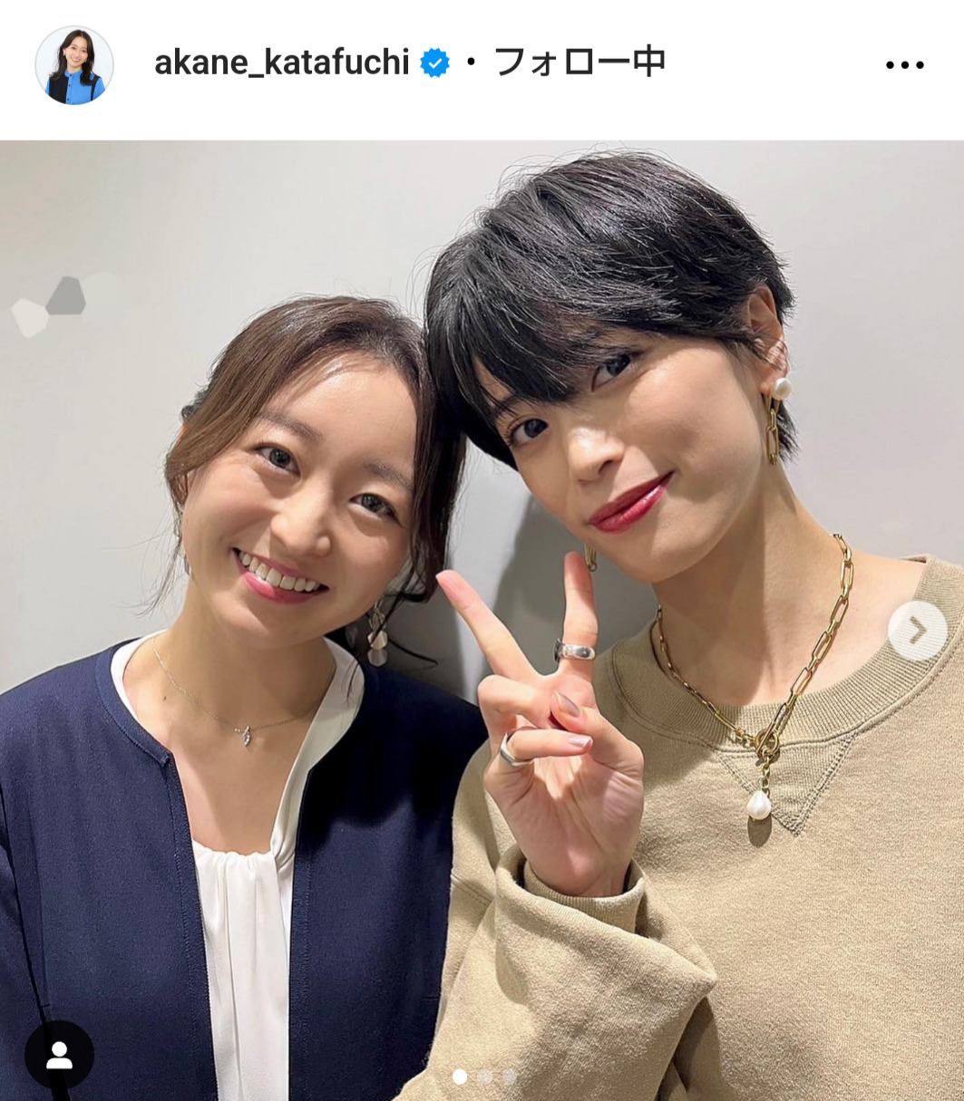 片渕茜アナのインスタグラムから