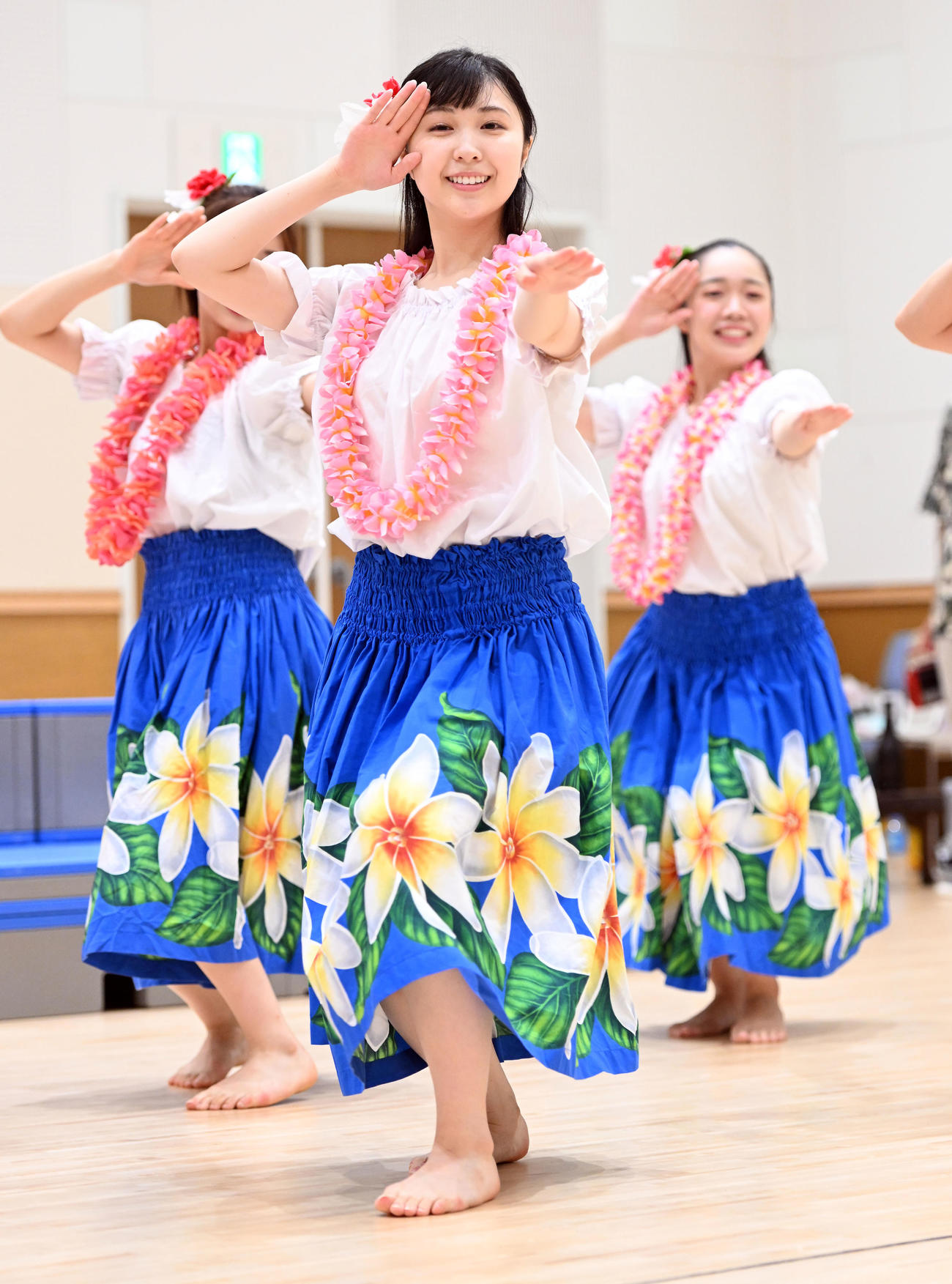 稽古に打ち込む中村守里（撮影・たえ見朱実）