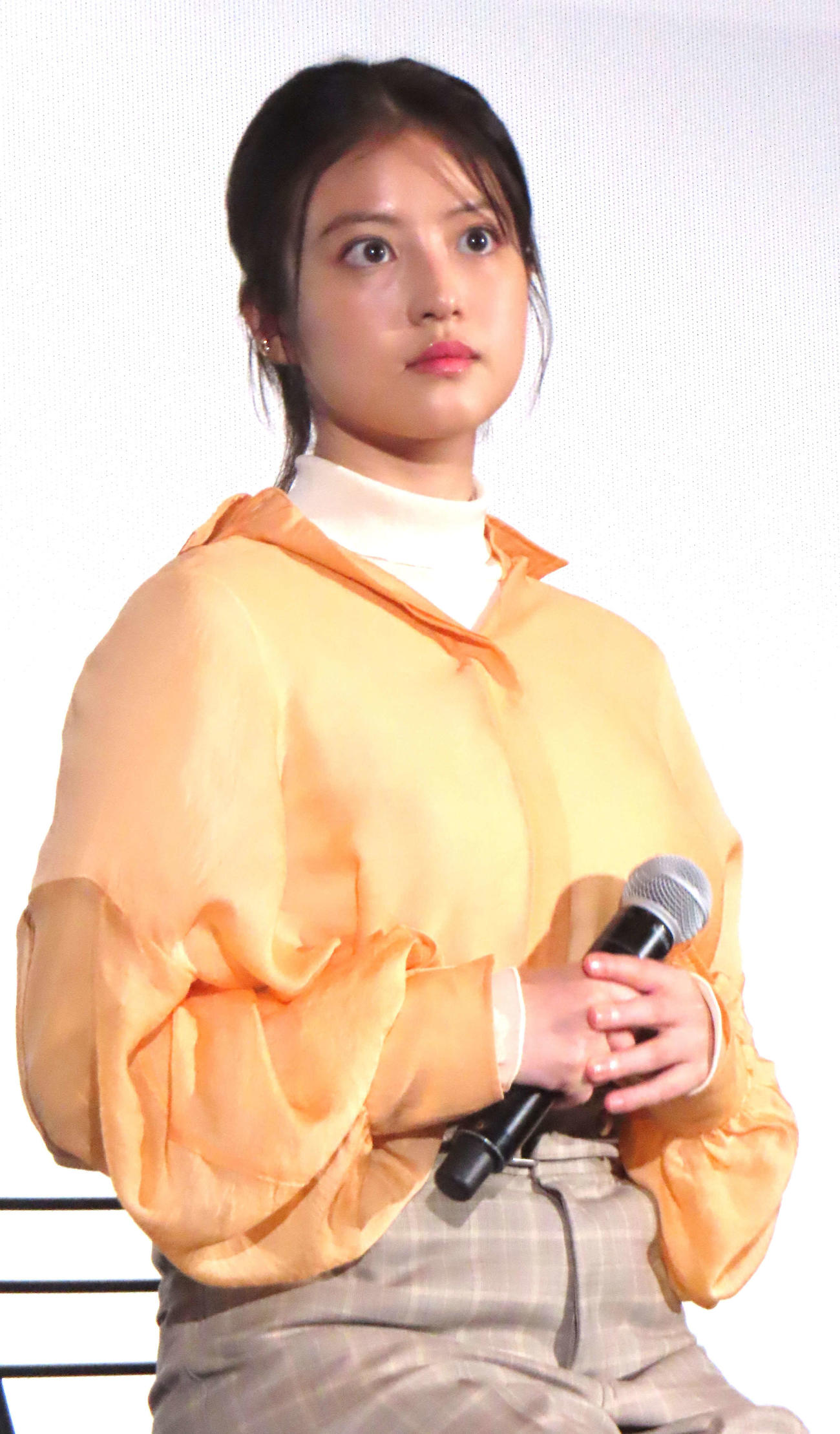 フジテレビ系連続ドラマ「いちばんすきな花」完成披露試写イベントに登壇した今田美桜