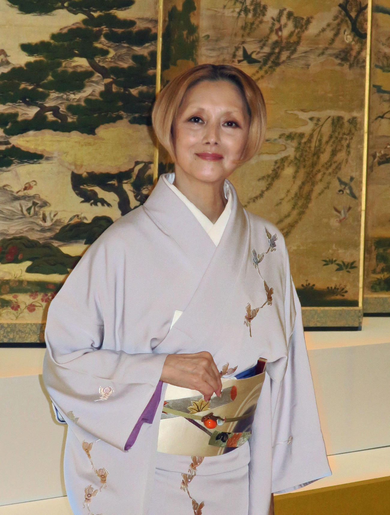 特別展「やまと絵－受け継がれる王朝の美－」の音声ガイドナビゲーターを務める夏木マリ