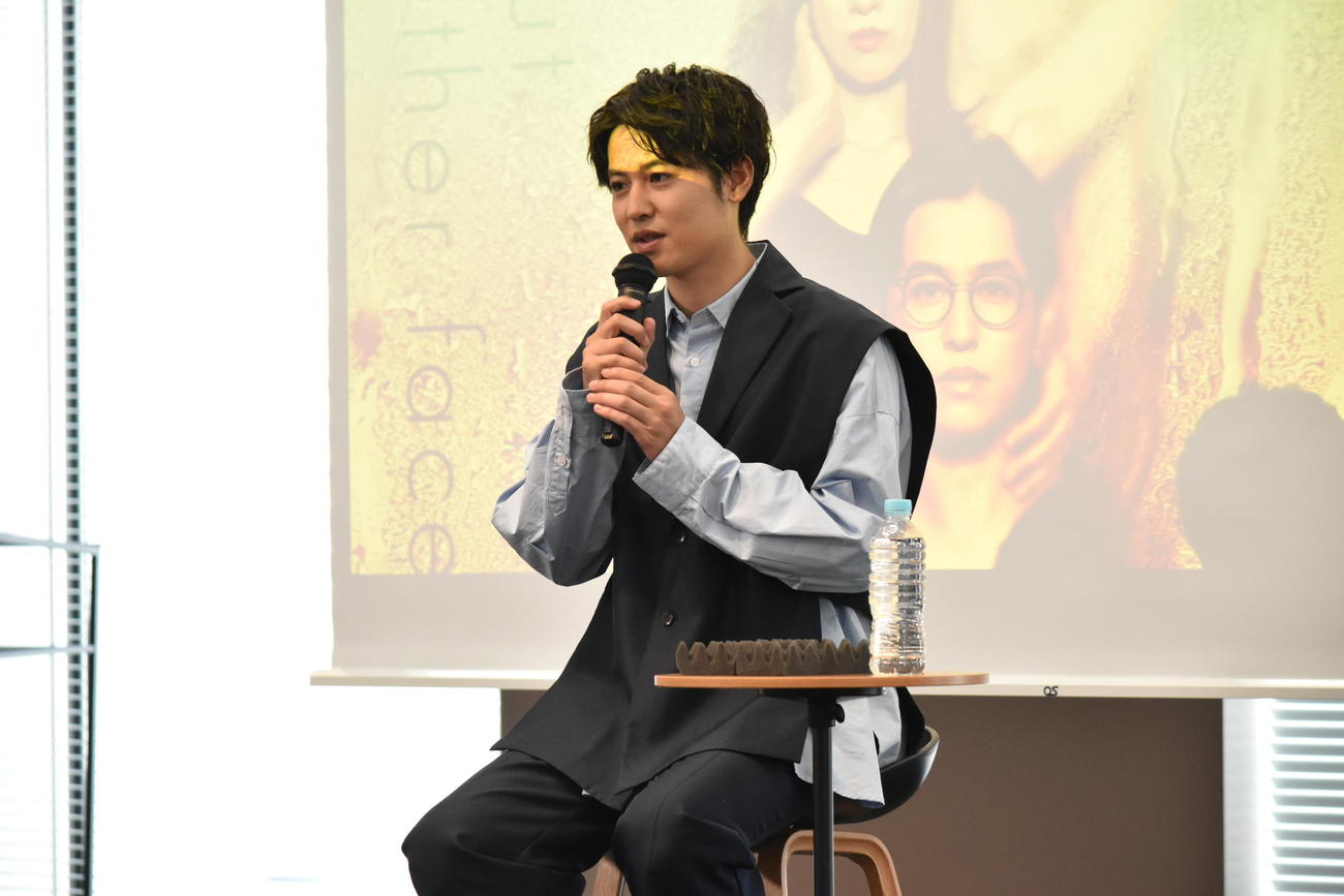 ドラマ「インターホンが鳴るとき」記者会見に出席した堀井新太