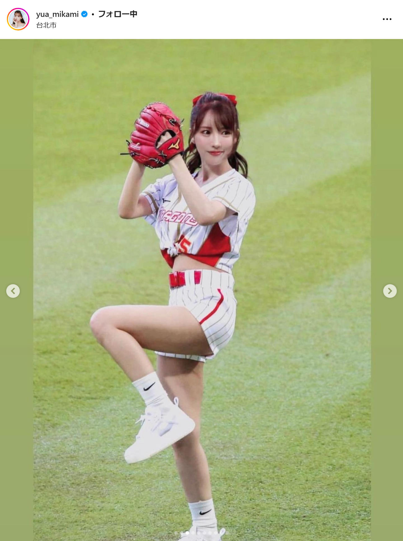 三上悠亜のインスタグラムから
