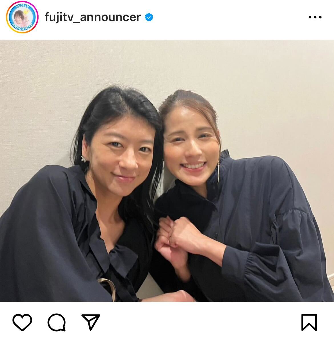 フジテレビアナウンサー公式インスタグラムから