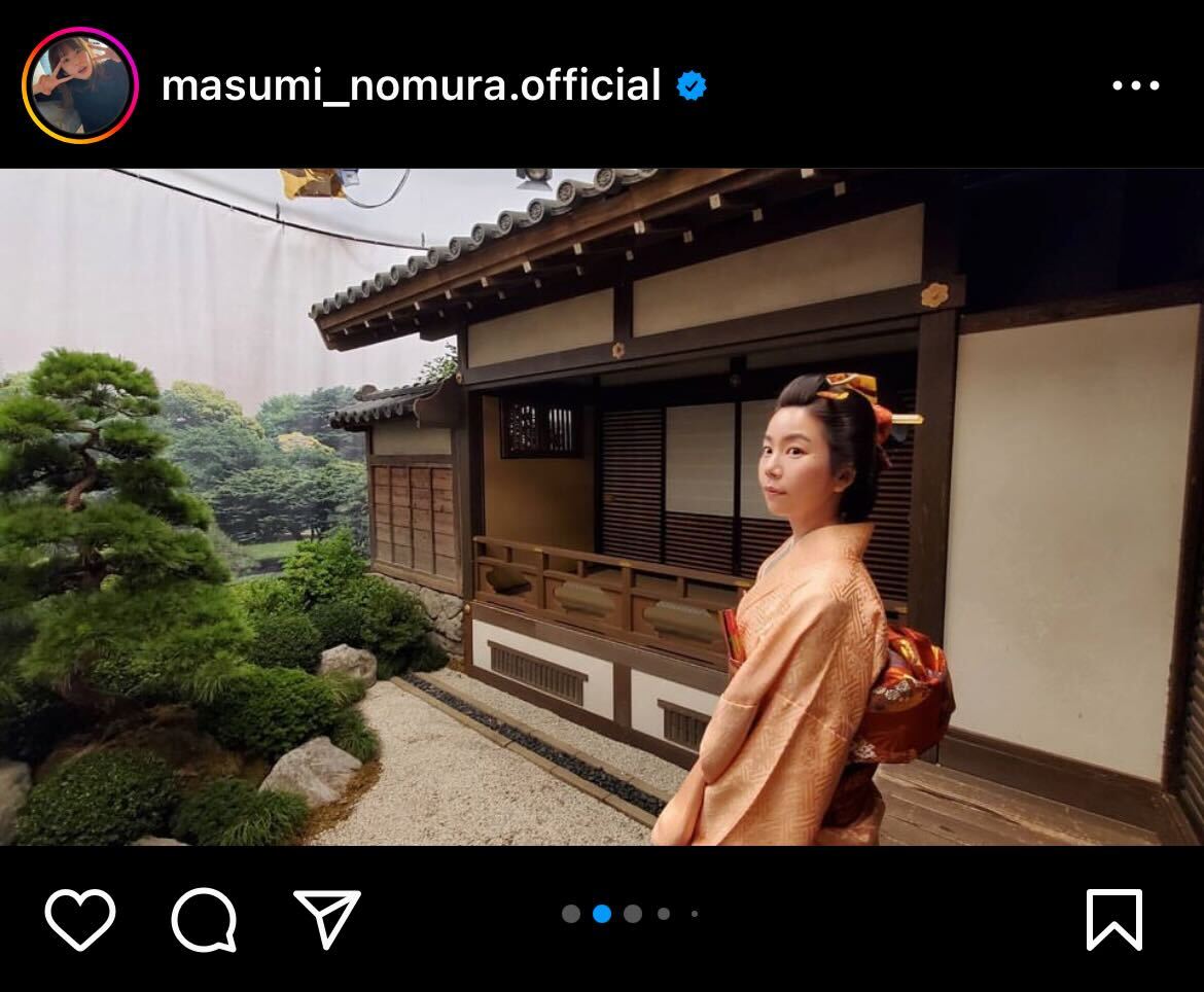 野村麻純インスタグラムから