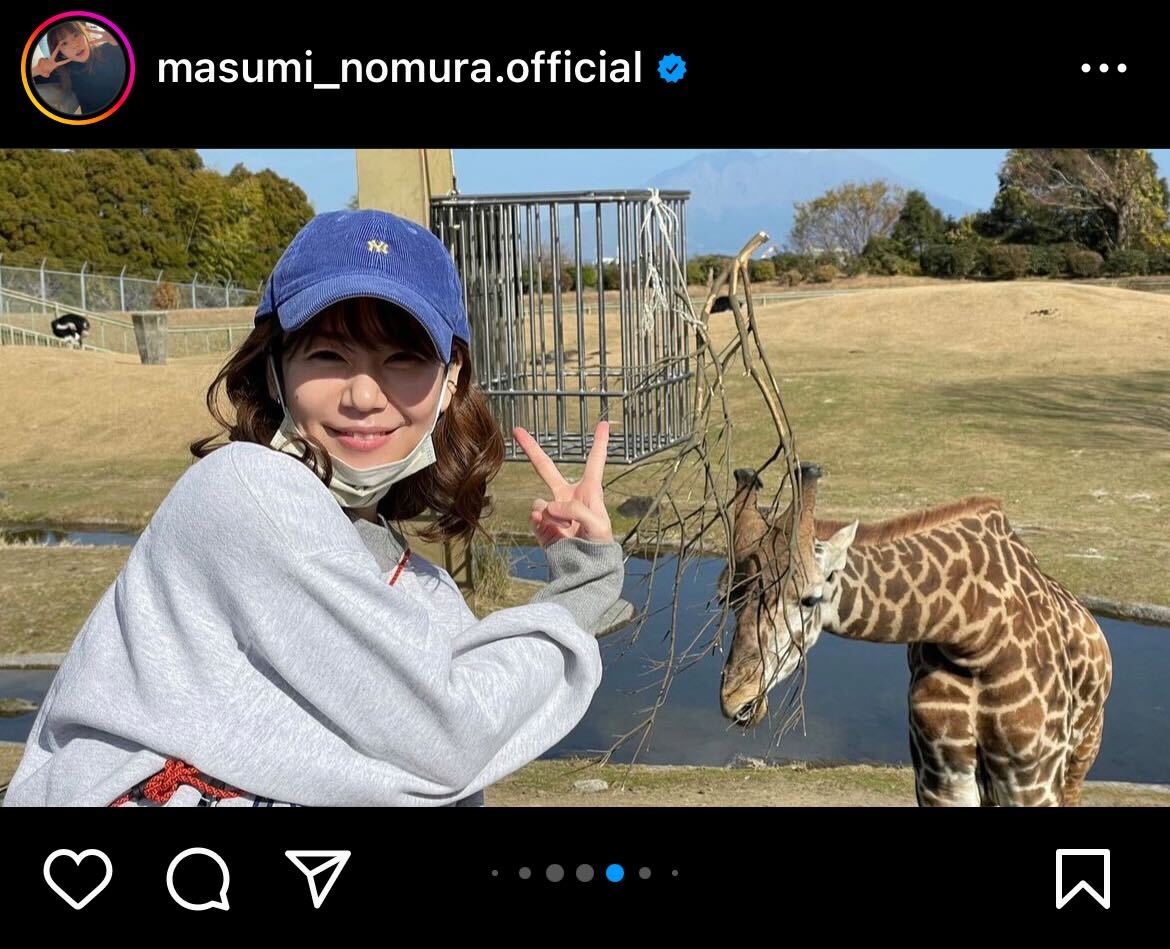 野村麻純インスタグラムから