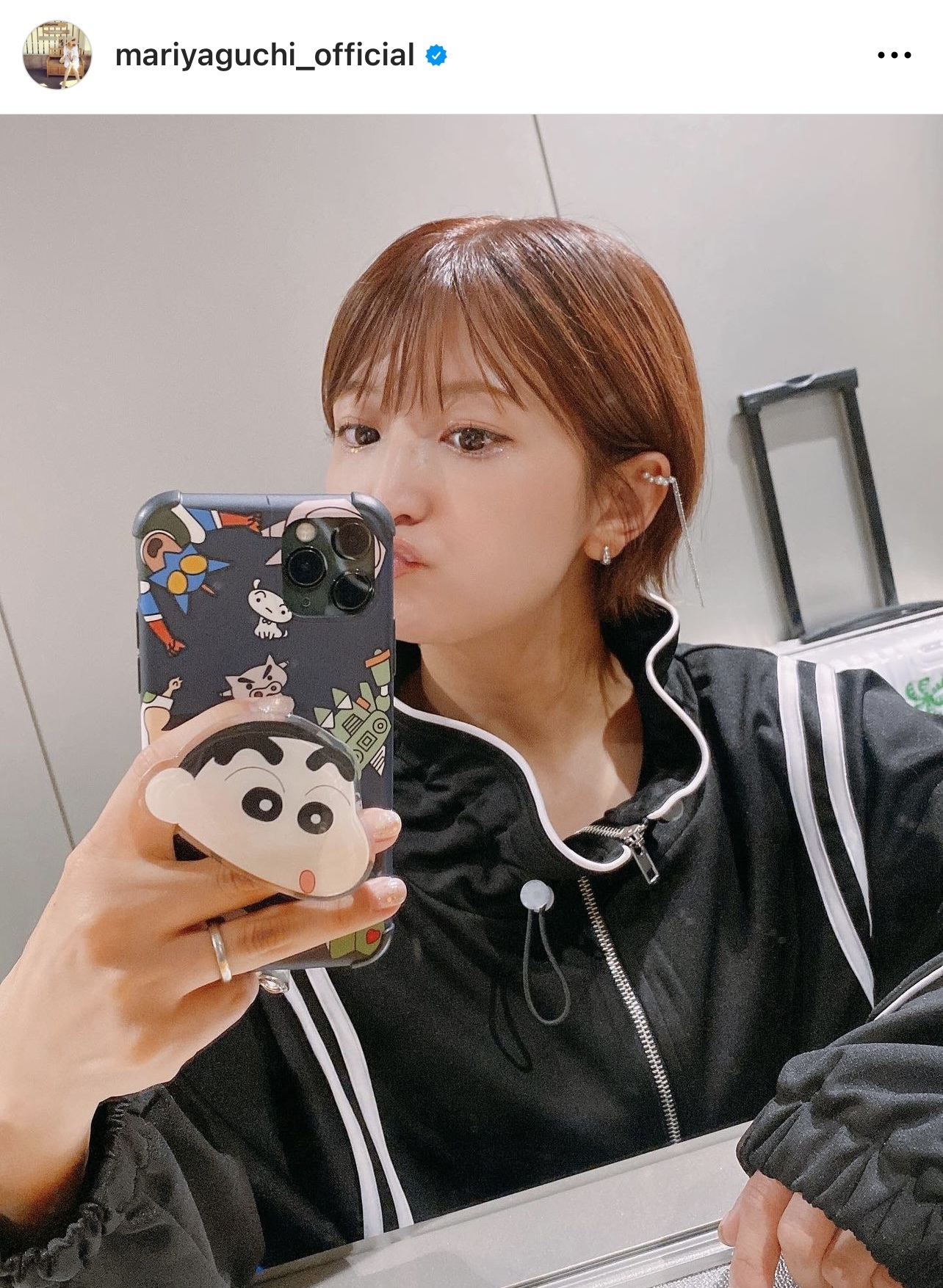 矢口真里の自撮りショット（矢口真里のインスタグラムから）