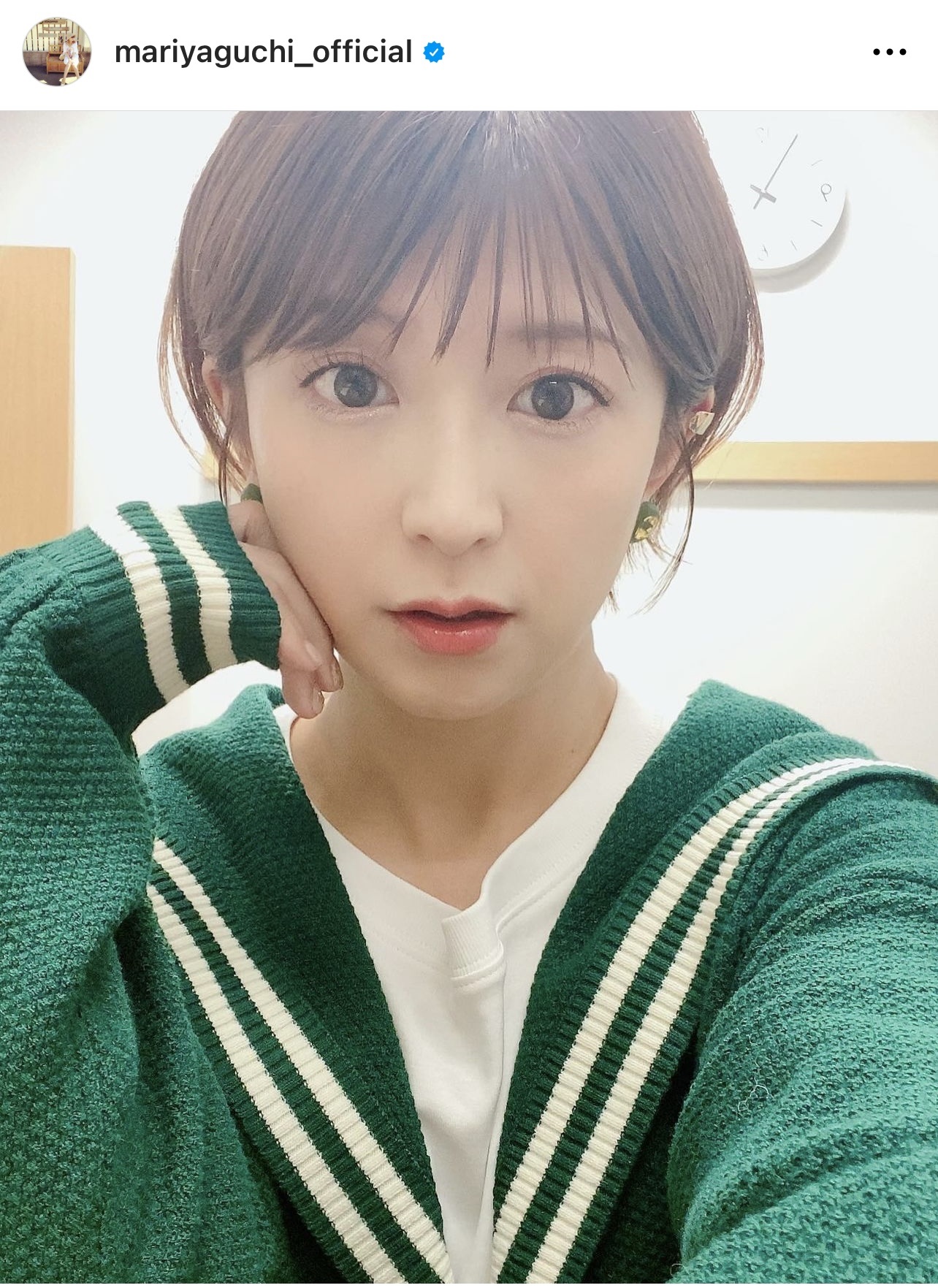 矢口真里の自撮りショット（矢口真里のインスタグラムから）