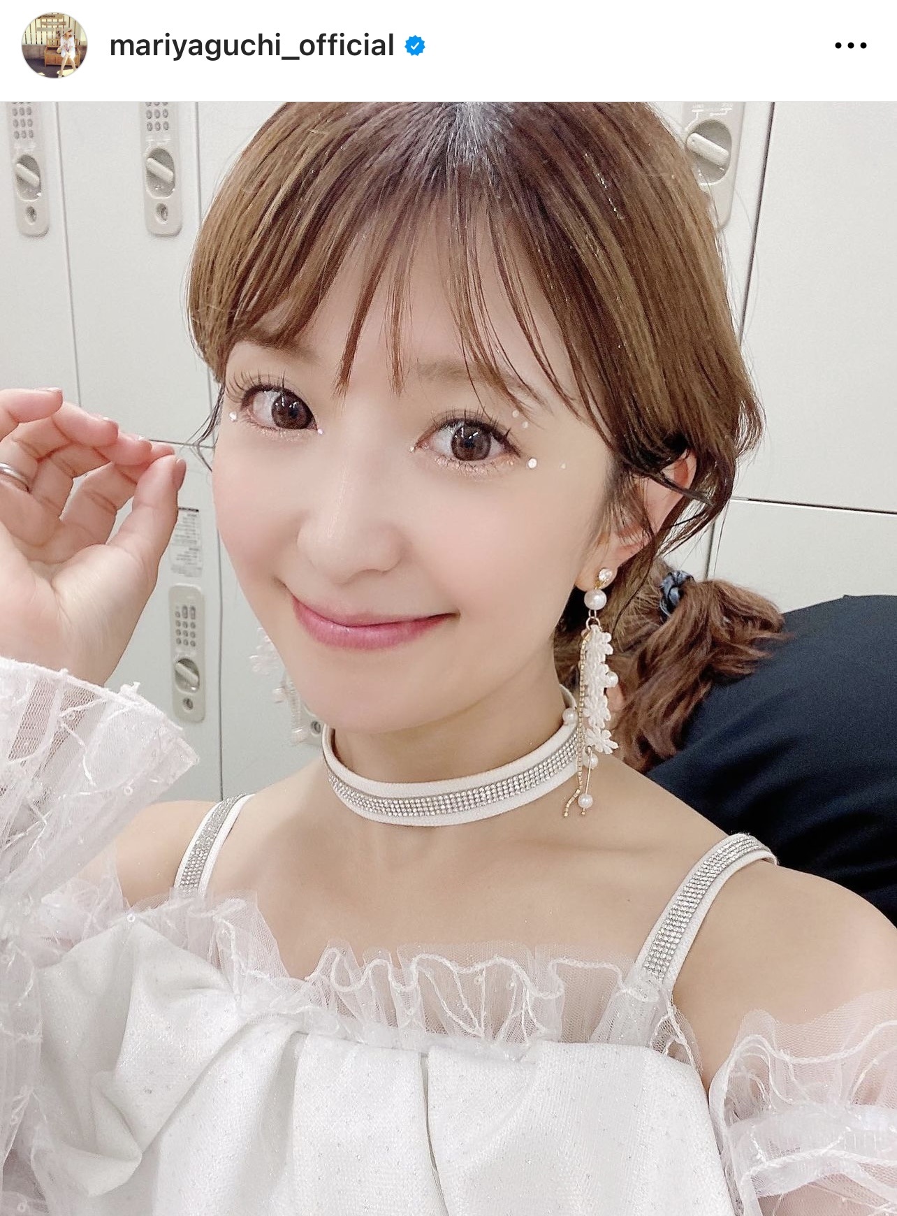 矢口真里の自撮りショット（矢口真里のインスタグラムから）