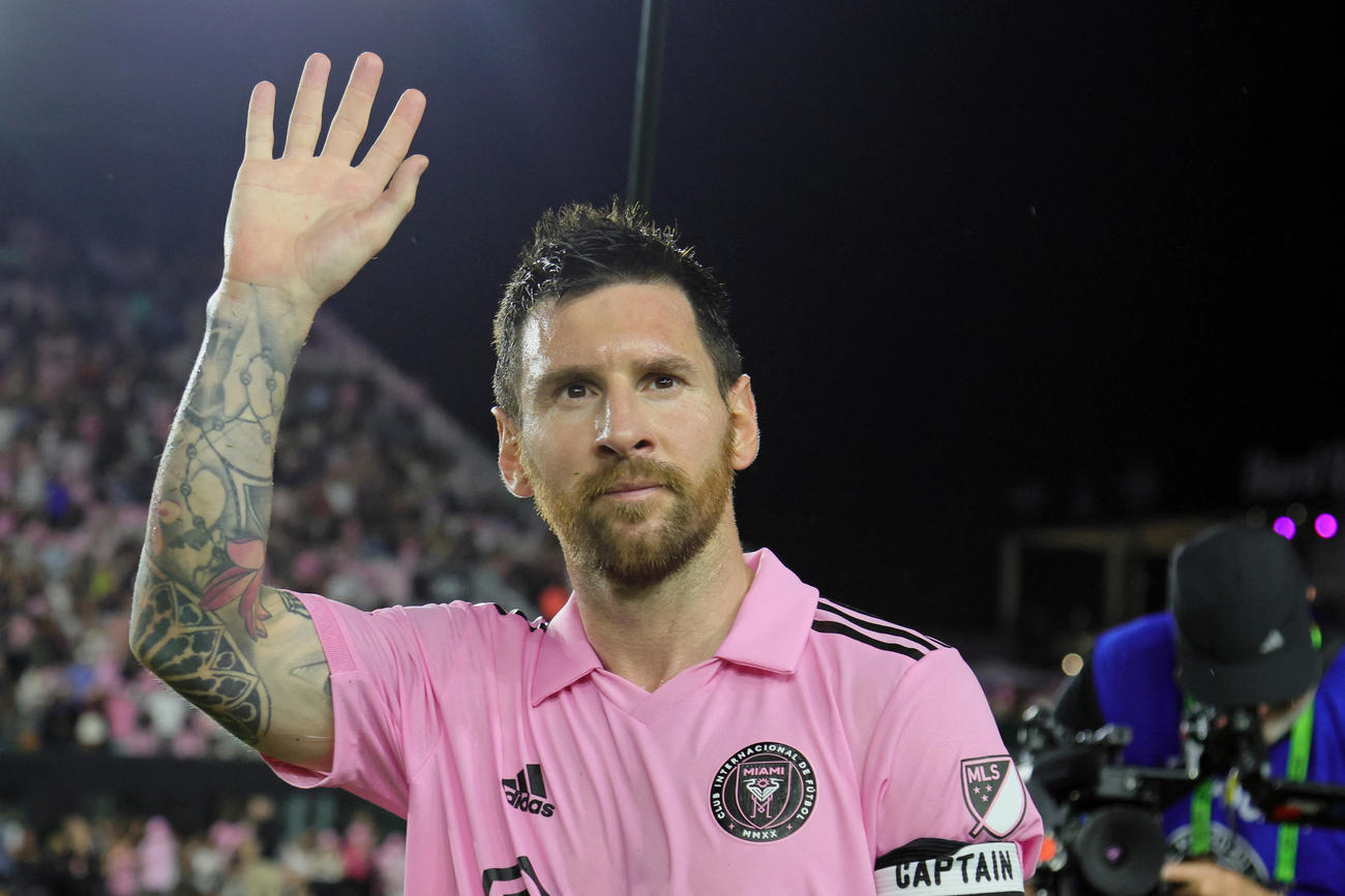 MLSマイアミのメッシ（現地時間10月7日撮影、USA TODAY）