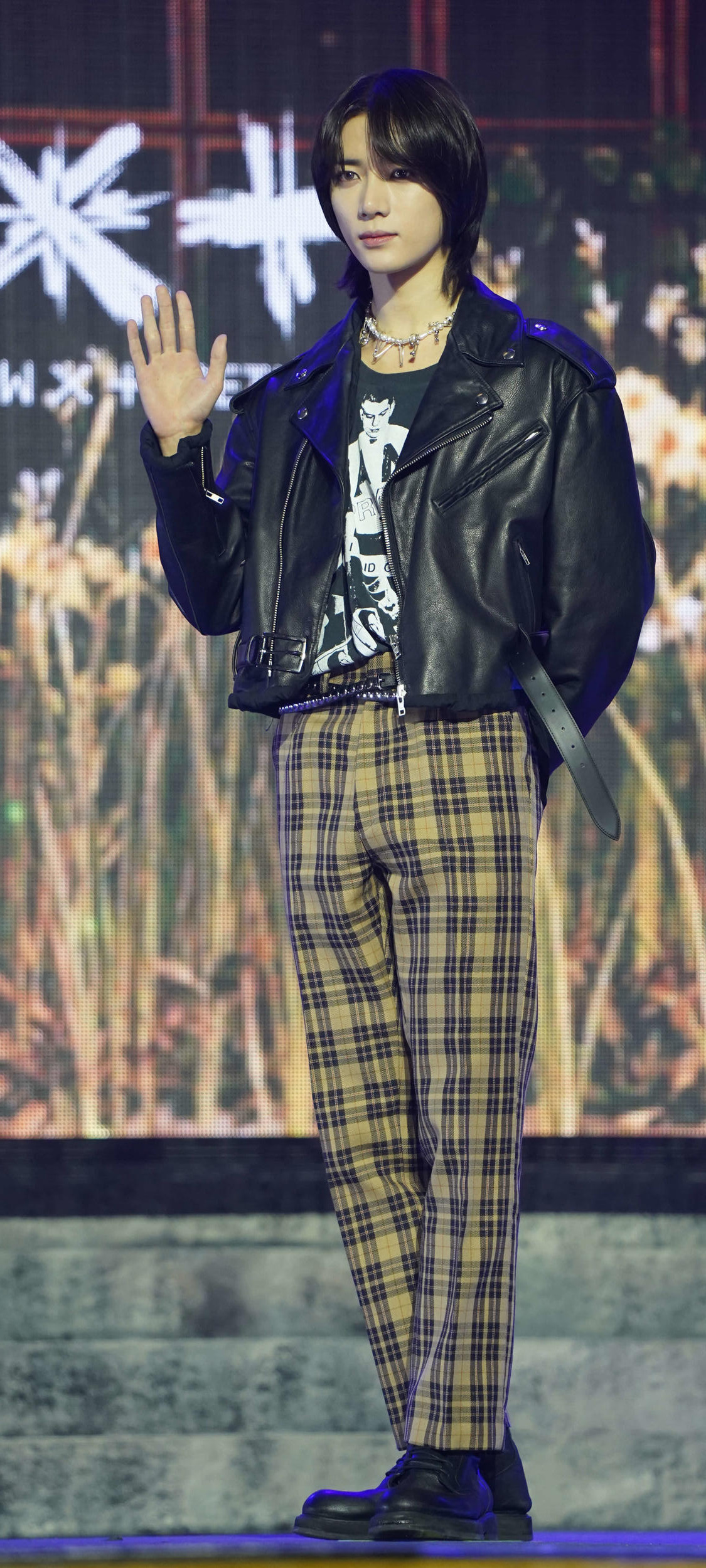 メディアショーケースを行った、TOMORROW X TOGETHERのBEOMGYU（撮影・佐藤勝亮）