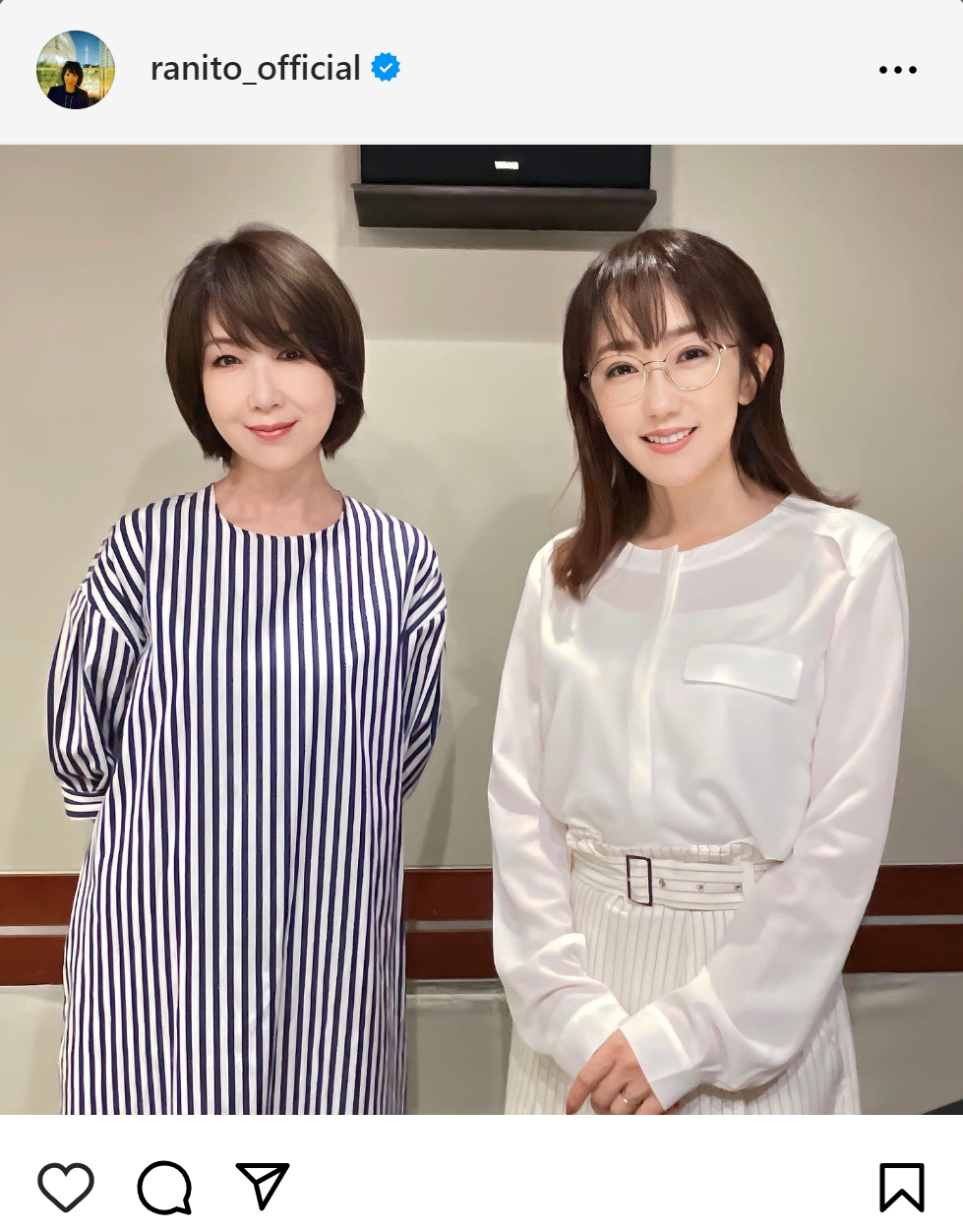 伊藤蘭のインスタグラムから