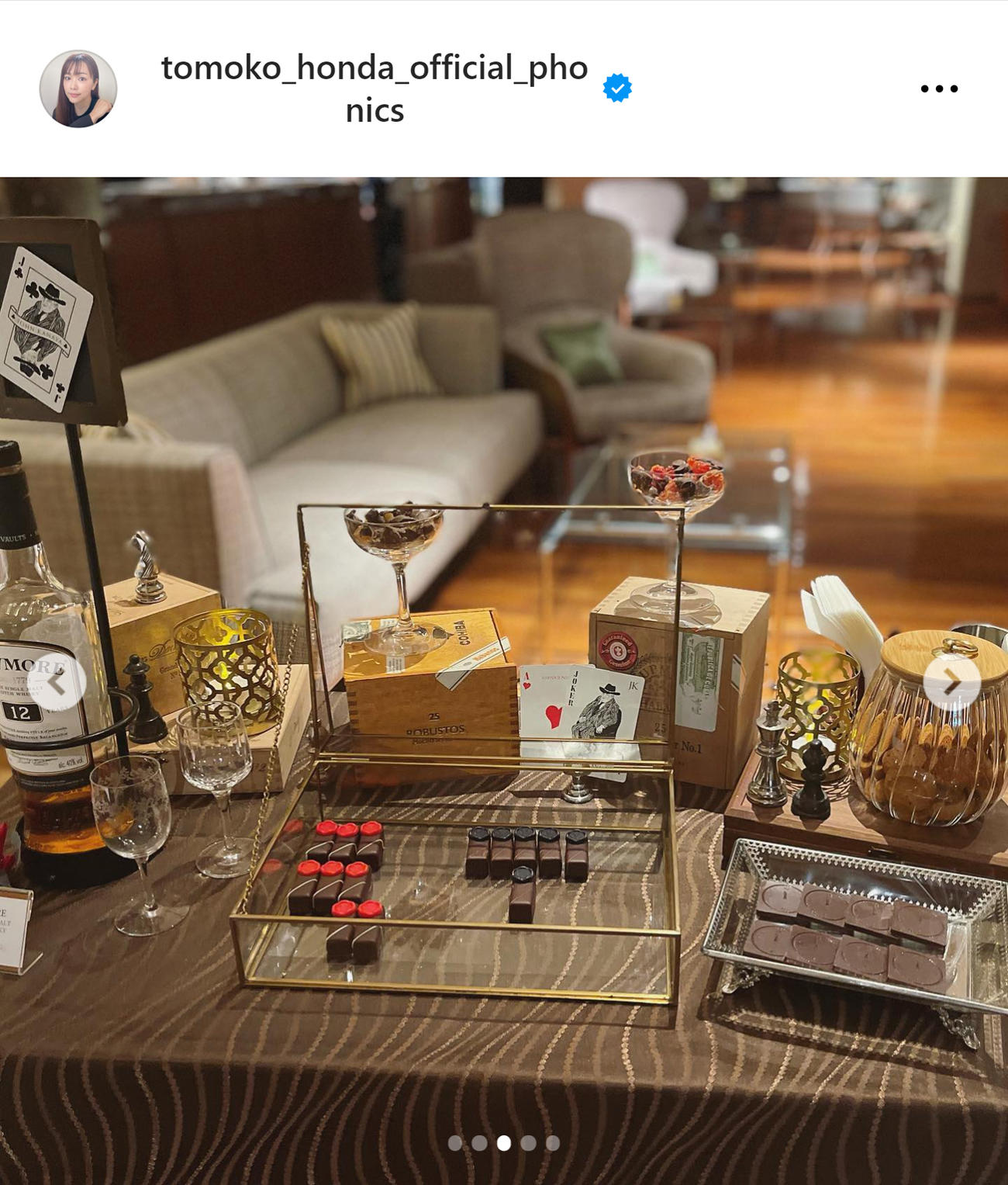 本田朋子のインスタグラムから