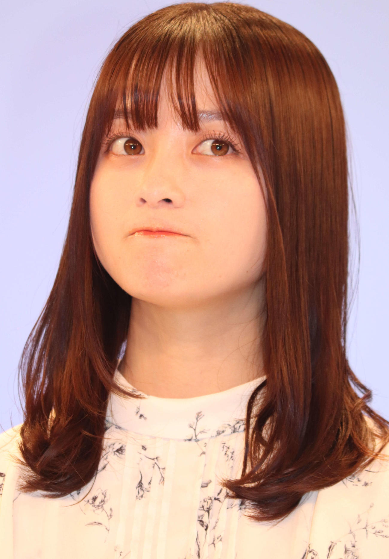 カンテレ・フジテレビ系連続ドラマ「トクメイ！　警視庁特別会計係」制作発表に出席した橋本環奈（撮影・加藤理沙）