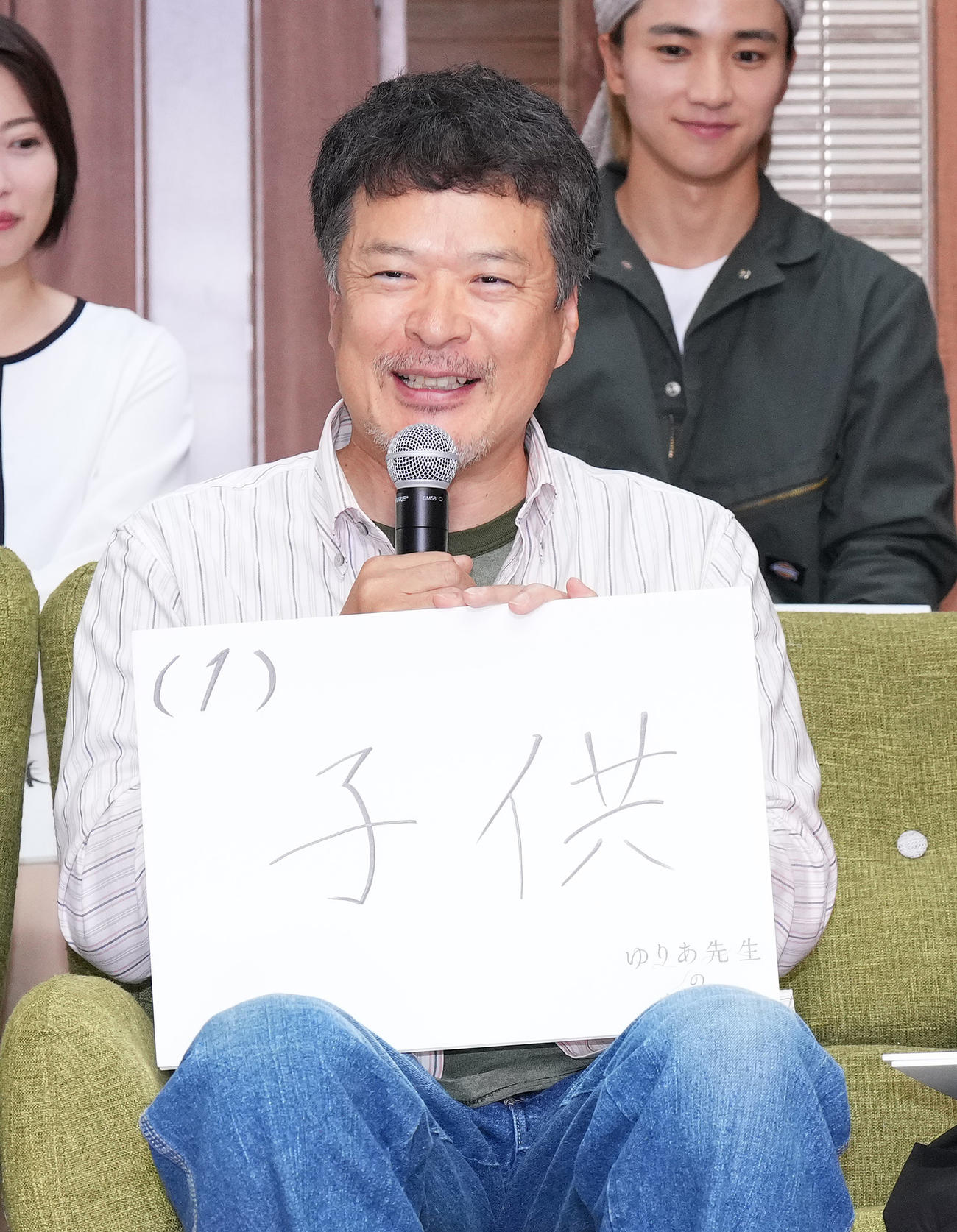 ドラマ「ゆりあ先生の赤い糸」の制作発表記者会見に臨む田中哲司（撮影・菅敏）