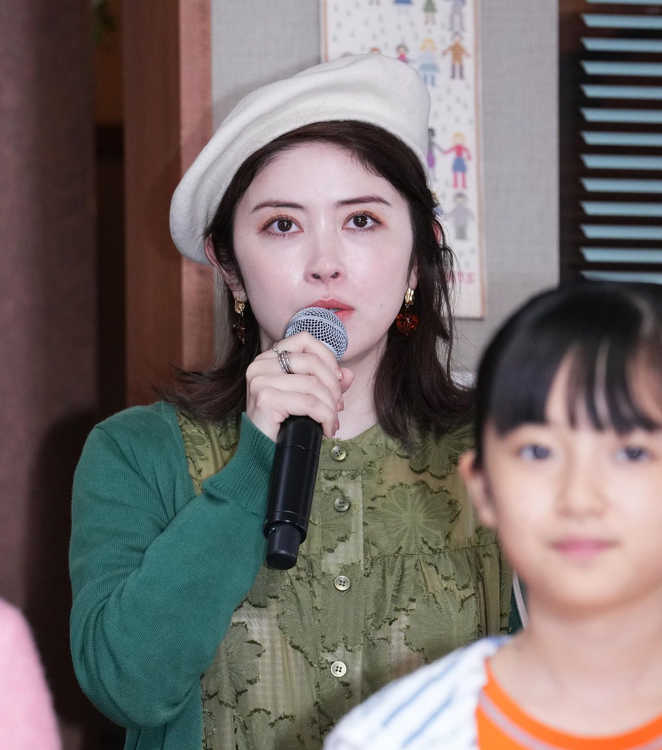 ドラマ「ゆりあ先生の赤い糸」の制作発表記者会見に臨む宮澤エマ（撮影・菅敏）