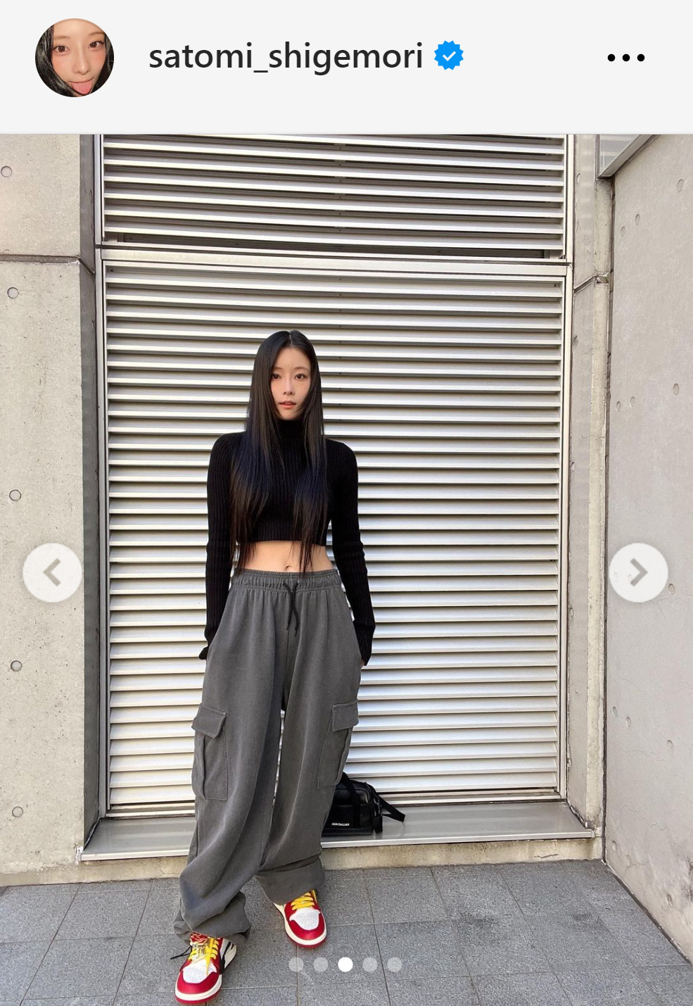 重盛さと美のインスタグラムから