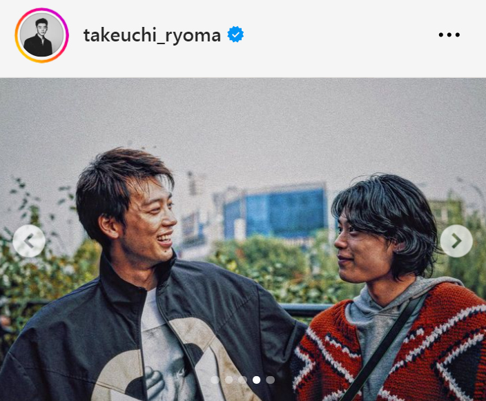 竹内涼真（左）と竹内唯人（竹内涼真のインスタグラムから）