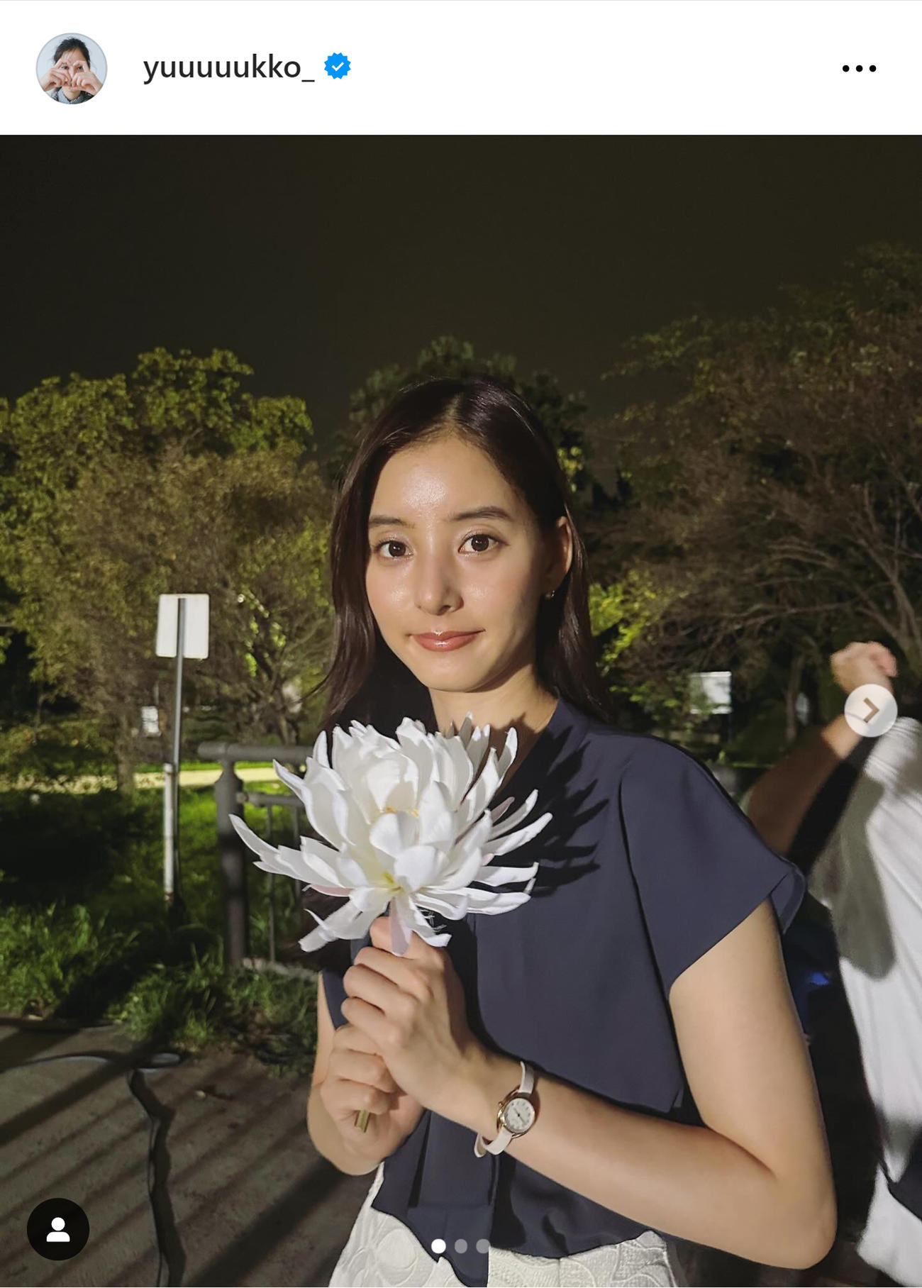 新木優子のインスタグラムから